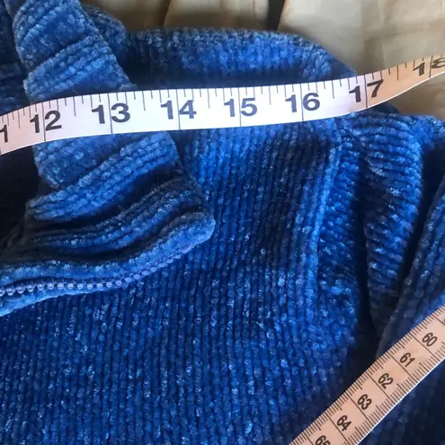 Vintage Long Sleeve ZipUp Sweater Blue M Size undefined