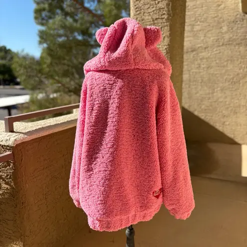 Dolls KiII x Care Bears Pink Teddy Hoodie Jacket Oversized Size S