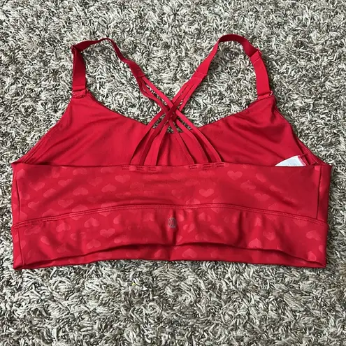 Balance Collection Red Heart Sports Bra Sz XL