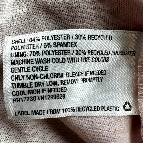 Wild Fable  Floral Ruched Bodycon Mini Dress Handkerchief Hem V Neck Pink Small