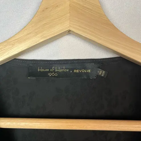 House of Harlow X REVOLVE Black Wrap Textured Long Sleeve S