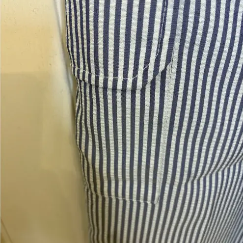 Orvis Blue White Striped Seersucker Capri Pants Small – Coastal Preppy Style