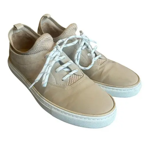 Jenni Kayne Beige Trainers Sneakers Tennis Shoes Suede Luxury Size 39 9 Women's