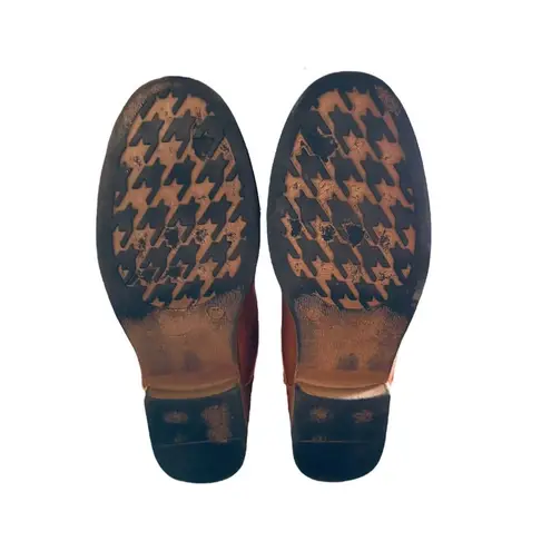 Women's Bumper brown faux leather combat boots