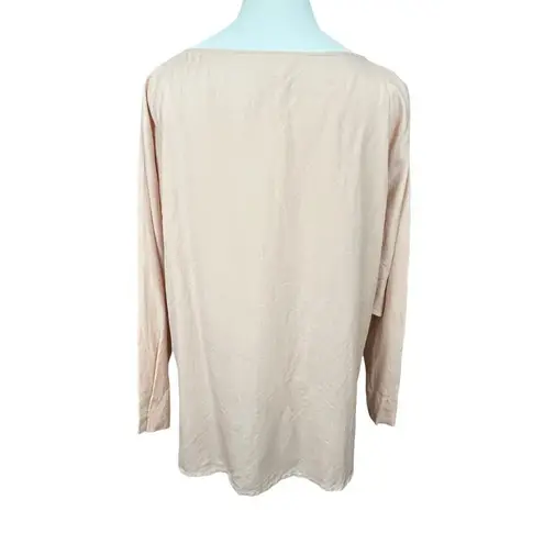 Vintage Lloyd Williams Neutral Blush Silk Wool Blend Dolman Boxy Top 10 Pink