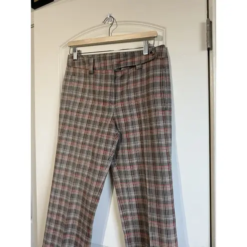 Marie Valois Golf Pants Brown Plaid Trouser 70’s Retro Femme Size 6 Cotton
