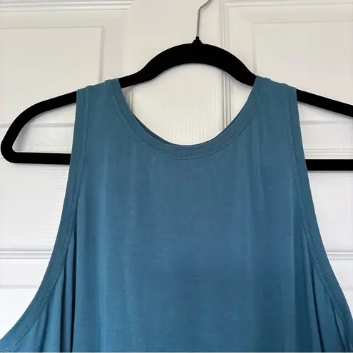 Lululemon  Pace Crush Cross Back Teal Tank Top Size Large thumbnail 3