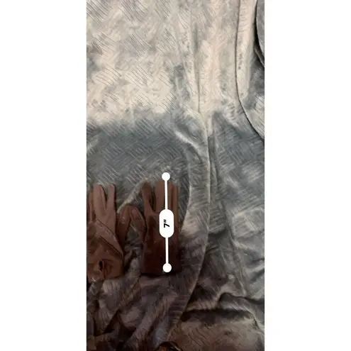 Isotoner by Aris Brown Leather Gloves with Knit Back - One Size