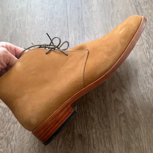 Nisolo Isa Brown Suede Lace Up Chukka Boots Light Oka Size 9