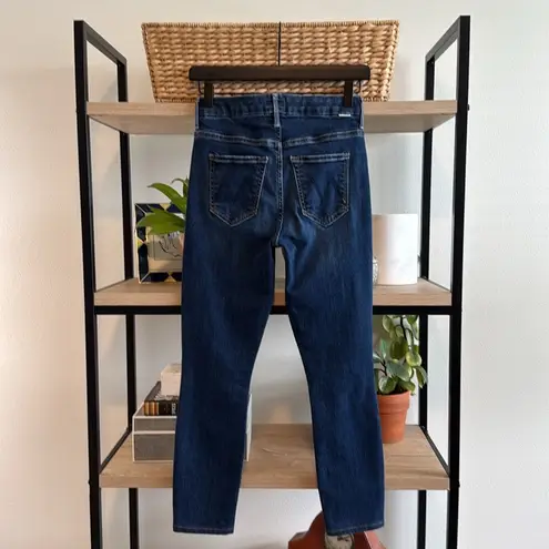 MOTHER Denim Mother High Waisted Looker In Teaming Up Wash Skinny Ankle Jeans, 25
