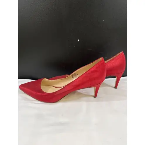 Nine West  Elsmore Women's Red Shoes/Heels Size 10M SKU 5768