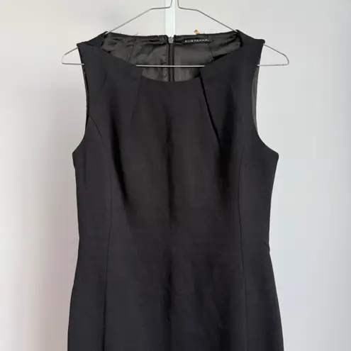 Elie Tahari Black Sleeveless Sheath Dress Work Career Cocktail Party size M