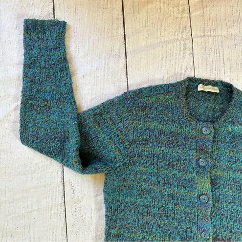 appleseed's Appleseed’s Blue Green Long sleeve pockets Knit Cardigan Sweater no size tag