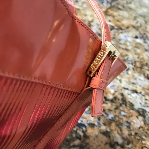 Fendi  Vintage Metallic Terracotta Tote Bag