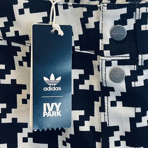 Ivy Park NWT /Adidas Houndstooth Skirt - Women Size 3X - Black & White