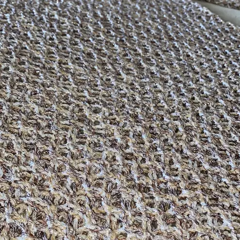 Kenar open knit gold sparkle sweater