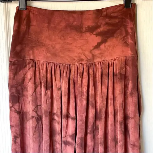 Purusha People Omen Top Genie Pants Set Tencel Natural Mystic Mahogany Large EUC Brown