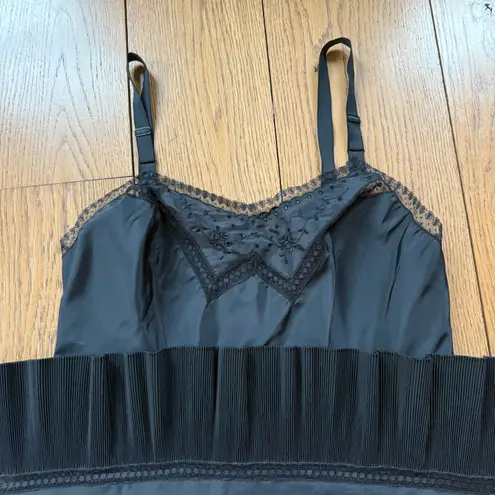 Barbizon Slip/Dress Black Fabulously designed 1940s 1950s Dark Whimsy Goth XS