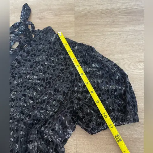 All Saints Jemima Lep Dress Black Velvet & Sparkles