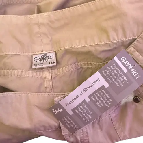 Gramicci Size‎ 8 Cropped Cargo Pants Outdoor Hiking Utility Khaki Gorpcore NEW Tan thumbnail 6