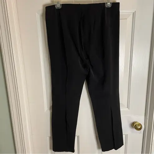 St. John Classic Black Pull-on Elastic Pants Size 8 dark academia old money