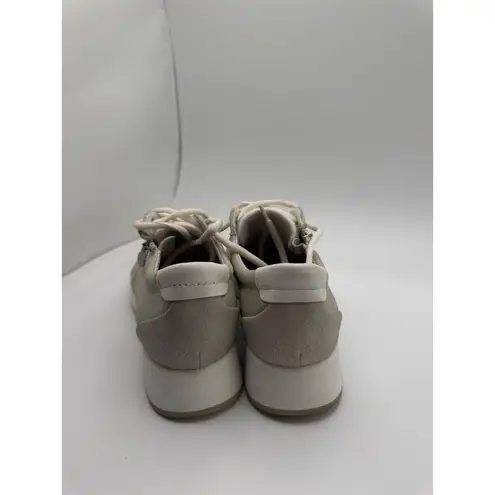 Munro Sutton leather Sneaker in gray silver size 7.5M