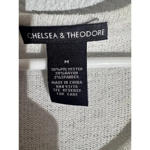 Chelsea & Theodore Boho Print Knit Top Size M Brown Size M