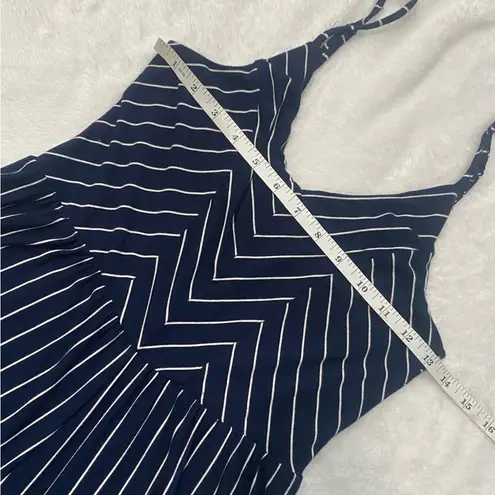 Just For You Navy Striped Women's Jumpsuit