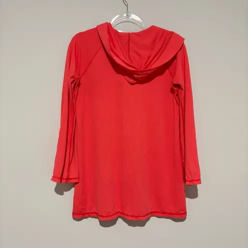 Uv skinz beach hoodie pullover coral pink orange size medium