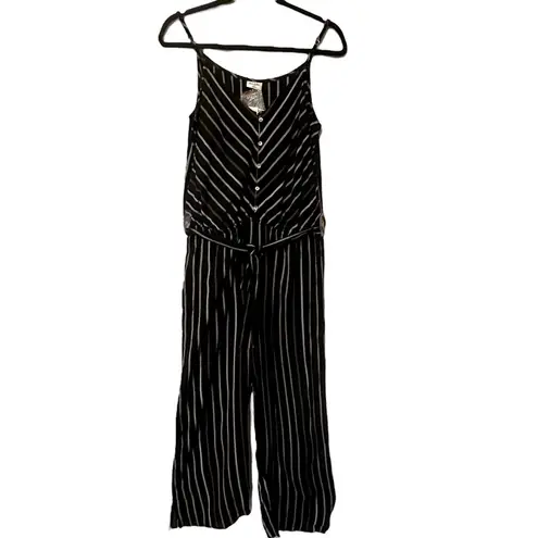 Others Follow Charlie Striped Wide Leg Jumpsuit Size Medium NWT #OP202406