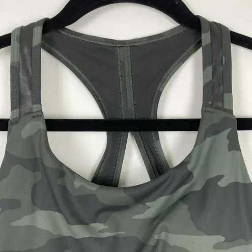 Athleta  Contender Sports Bra Camo Green Women’s Size XS Padded Workout