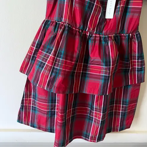 Copper Key  Plaid Dress Tiered Babydoll New Size M thumbnail 4