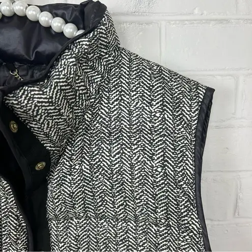 Banana Republic  Herringbone Print Snap Puffer Vest Size L