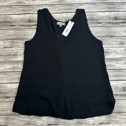 Michael Stars  Los Angeles Women's Tammy V Neck Tank Top Black XS Extra Small NWT