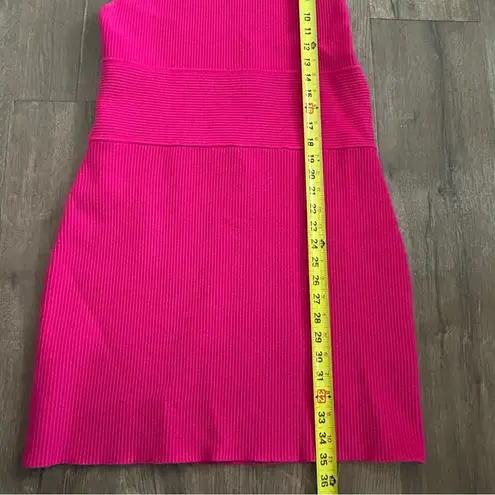 House of Harlow 1960 Hot Pink Ribbed Fitted Sleeveless Body Con Dress XL