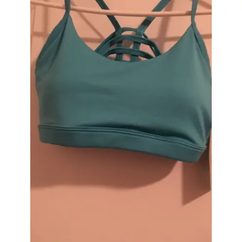 Bally Total Fitness Women's Juniors Sports Bra Top Size S Blue