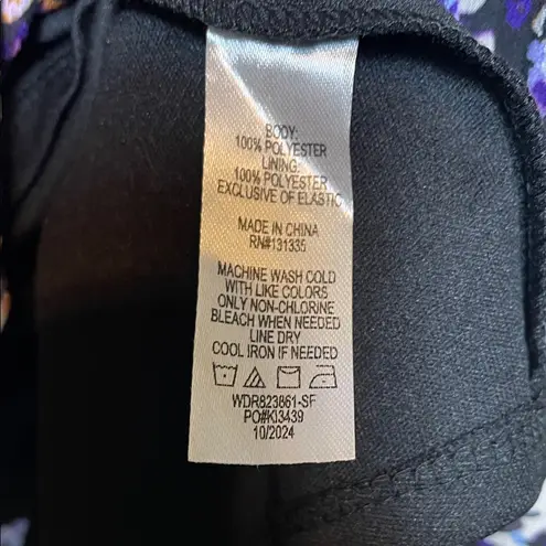 Nine Britton Women’s Floral Print Dainty Multicolor Smocked Long Sleeve Dress