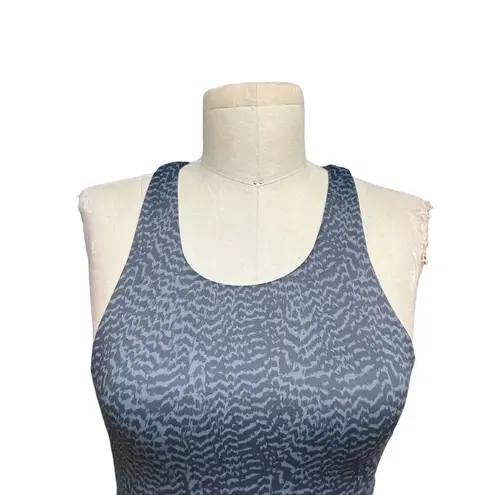 Allfenix Savannah Sports Bra Animal Print Stretch Workout Gym Gray Size XS