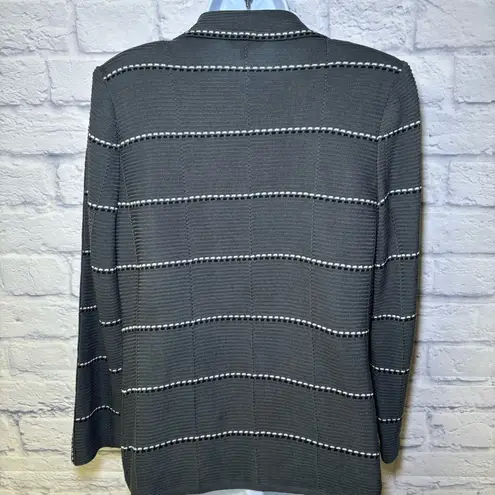 Ming Wang Womens Gray Black 2 Pc Jacket & Tank Top S, XS Business Career