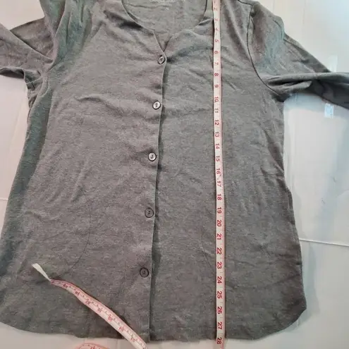 Carole Hochman buttoned grey Cardigan size Petite M