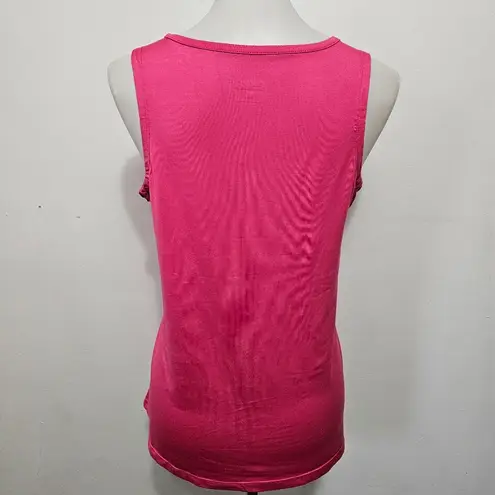 Ryka Magenta Pintuck Pleated Activewear Tank Top Size Medium