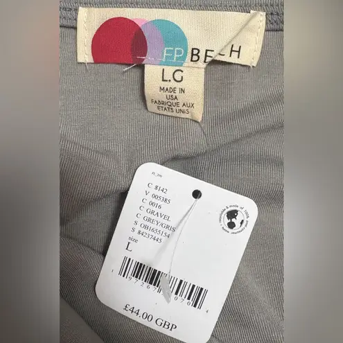 FP Beach Free People Beach Rosali Low Back Mini‎ Dress Size Large NWT Grey - Image 5