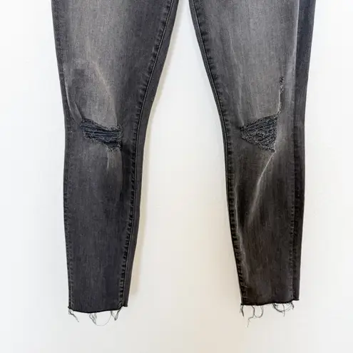 Mother Womens Jeans Size 27 Black Distressed Skinny Street Edgy Casual Cool