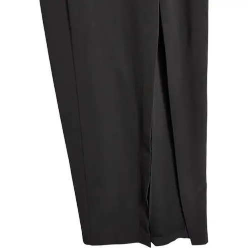 De Laru by Sheila Yen Black Spaghetti Straps Slit Evening Gown Dress XS/S (est.)