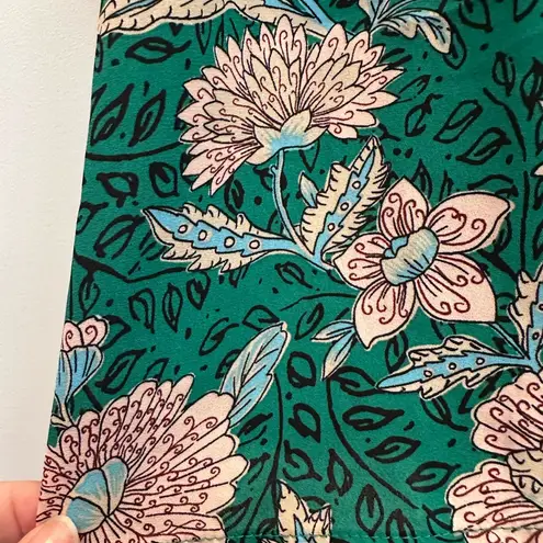 Torrid  Mini Tiered Skater Skirt - Georgette Floral Green Ruffle Plus Size 1X