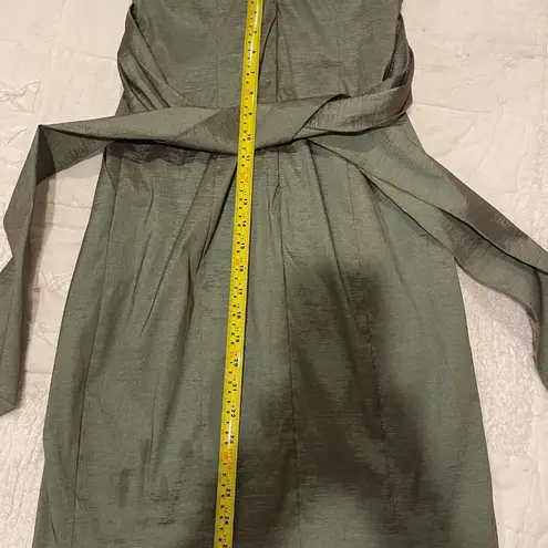 Night Way Collections Green Cocktail Mini Strapless Dress with Back Bow XS Small