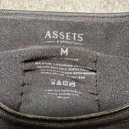 Assets by Spanx Shapewear Bodysuit Tummy Control Thigh Slimmer Straps M Black Size M