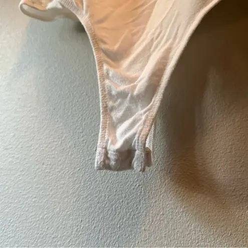 Lulu’s Symbolize White Sleeveless Bodysuit Size Medium NWOT