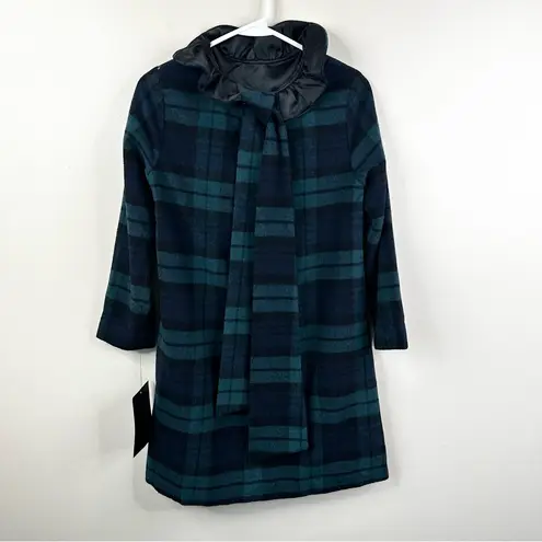 NEW Tuckernuck Black watch Plaid Daphne Dress Women XS Green Wool Tartan Holiday