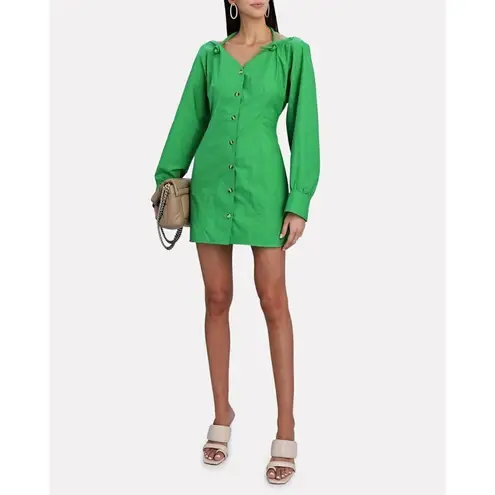 Nanushka Alyssa Dress in Green Womens Shirtdress Mini